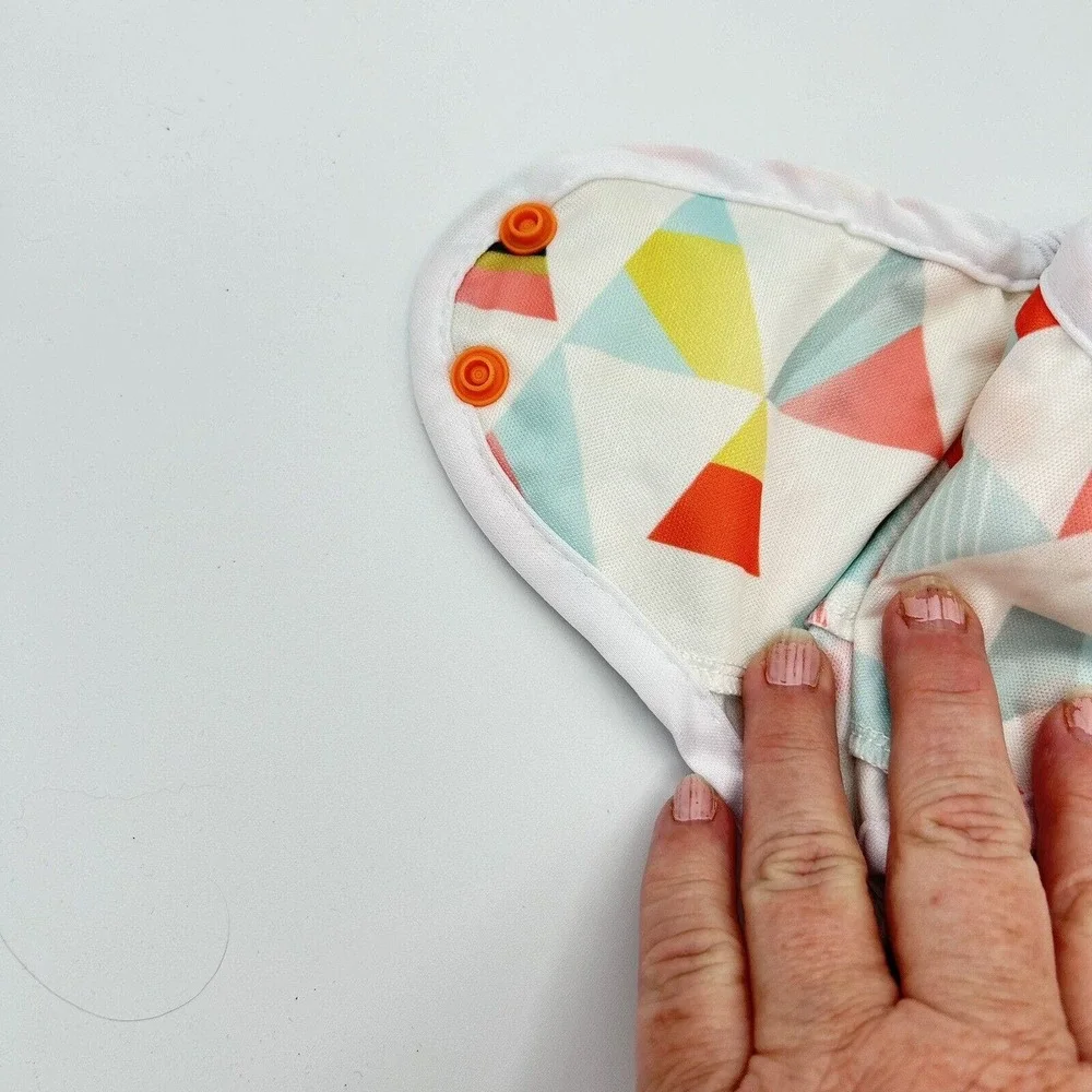 Baby Diaper Cover Adjustable Snap‎ Geometric Print One Size